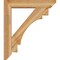 Ekena Millwork Merced Slat Rough Sawn Bracket w/ Offset Brace, Western Red Cedar, 6"W x 28"D x 32"H BKT0604X28X32MRC06RWR - alternate 2